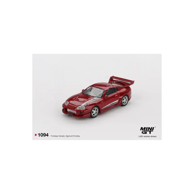 Flitsaanbieding Toyota supra mk4 (a80) top secret gt-300 veilside combat vi 1994 red (lhd) Miniatuur