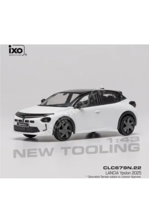 Exclusieve Aanbieding Lancia ypsilon 2025 white/black Miniatuur