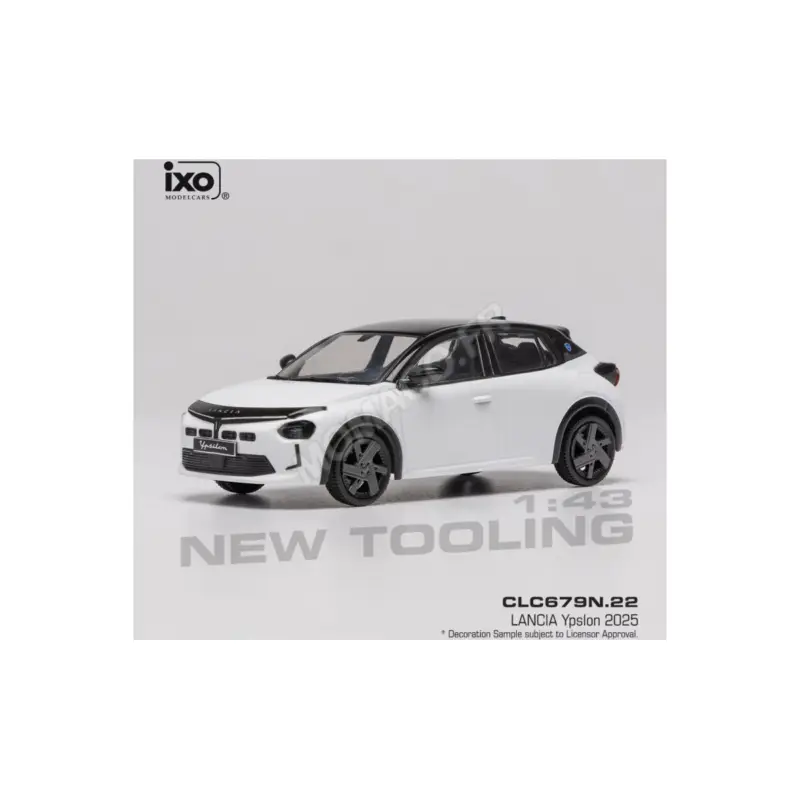 Exclusieve Aanbieding Lancia ypsilon 2025 white/black Miniatuur