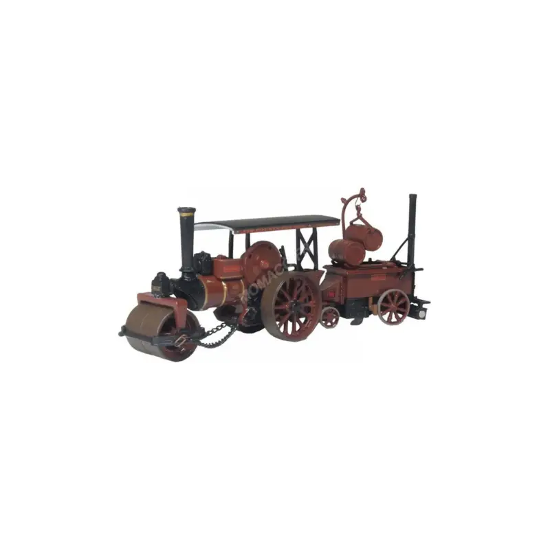 Fowler steam roller coleman flapper covenanter "ayr county council" brown Miniatuur Merkproduct