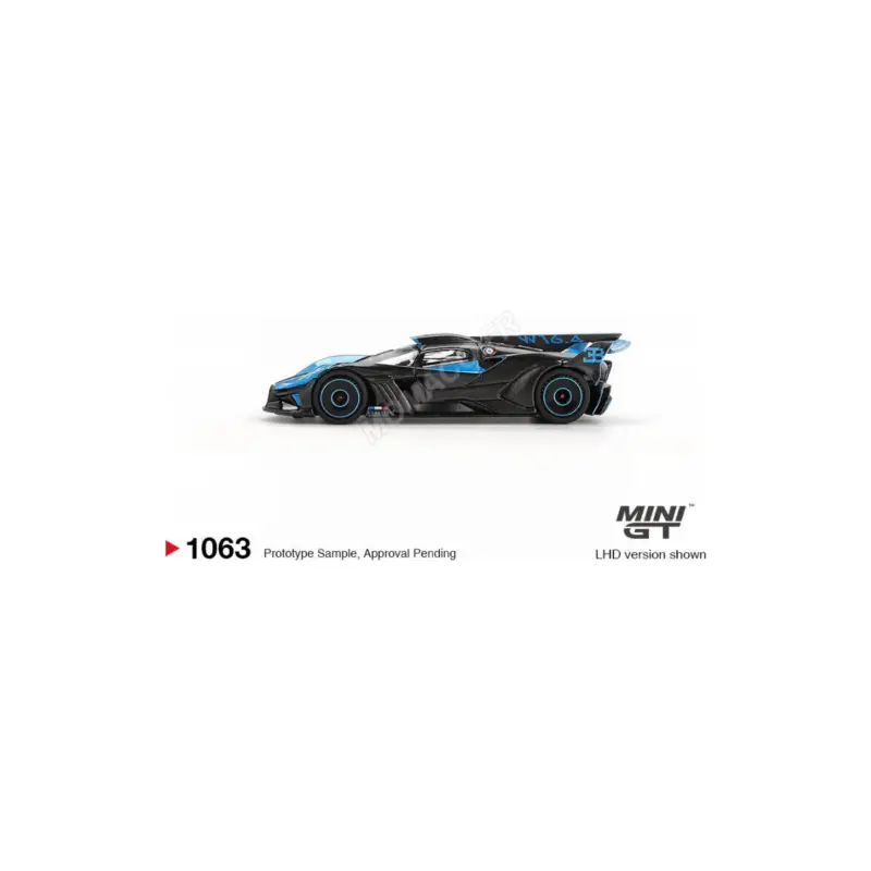 Seizoensaanbieding Bugatti bolide presentation 2024 black/blue (blister edition) (lhd) Miniatuur