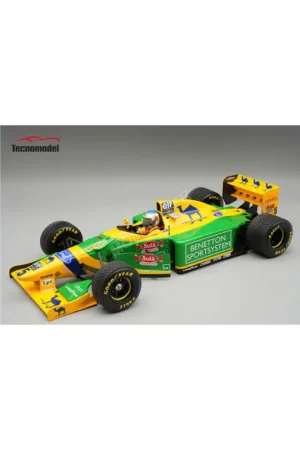 Lage Kosten Benetton b193a 5 michael schumacher 1993 british grand prix with rain tires and figurine