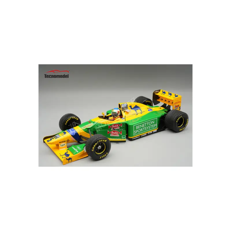 Lage Kosten Benetton b193a 5 michael schumacher 1993 british grand prix with rain tires and figurine