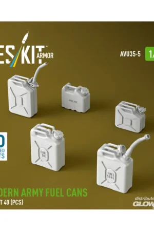 Weekendaanbieding Modern army fuel cans, big set (3D Printed) Schaalmodel