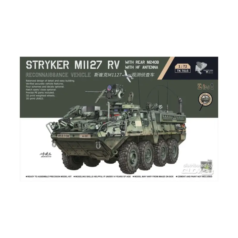 Veilige Betaling Stryker M1127 RV with Rear M240B and HF Antenna Schaalmodel
