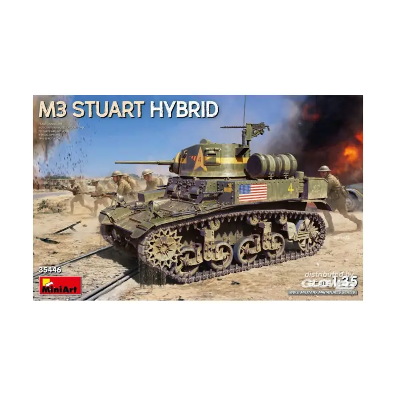 Goedkoop M3 Stuart Hybrid Schaalmodel