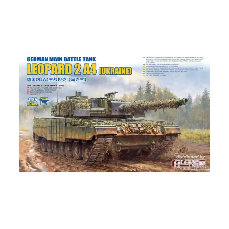 Speciale Aanbieding German Main Battle Tank Leopard 2A4 (Ukraine) Schaalmodel