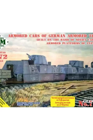 Armored platforms (Soviet trophies) of German armored trains Schaalmodel Aanbieding