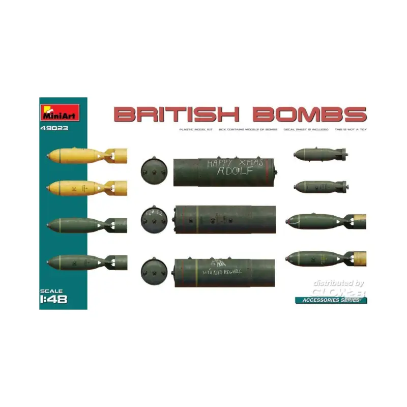 Gratis Retour British Bombs Schaalmodel