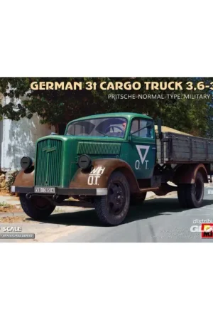 Betaalbaar German 3t Cargo Truck 3.6-36S. Pritsche-Normal-Type. Military Service Schaalmodel