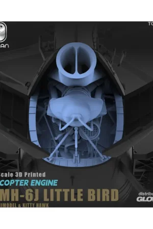 Koopje Helicopter engine a/mh-6j little bird Schaalmodel