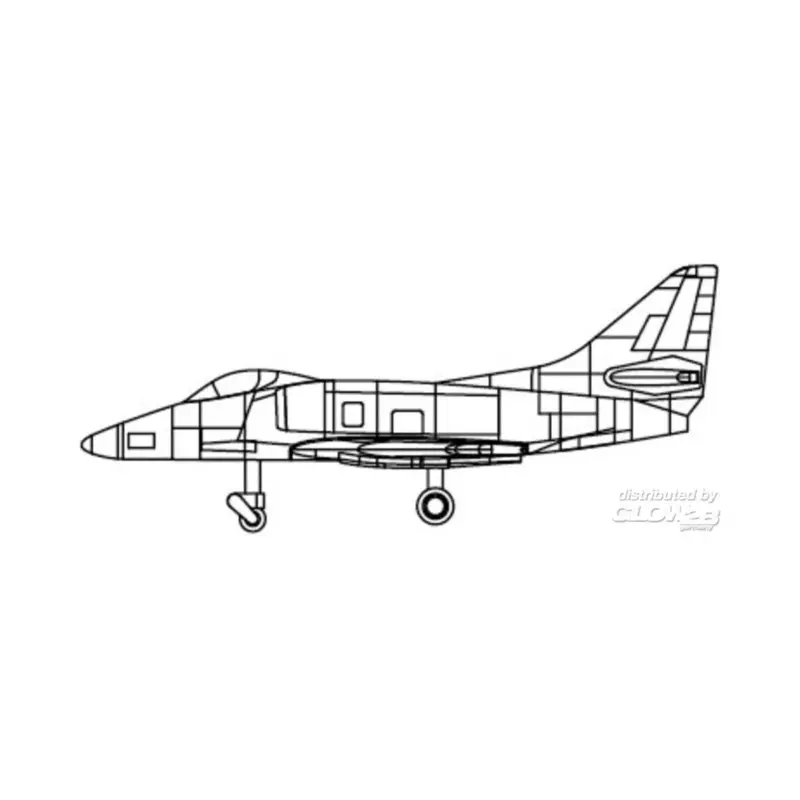 A-4C Sky Hawk Schaalmodel Lage Kosten