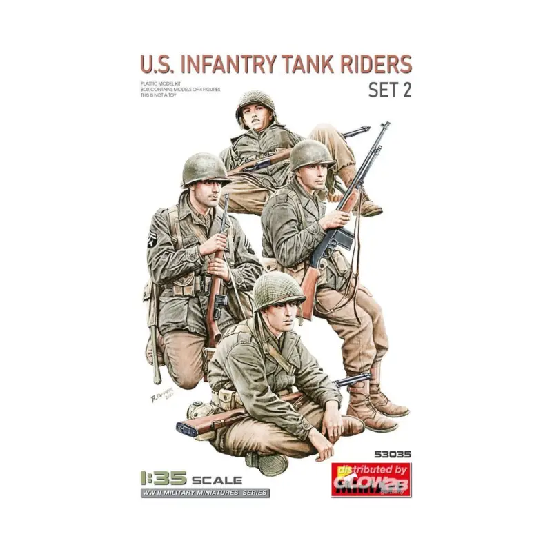 US Infantry Tank Riders. Set 2 Figuren Korting