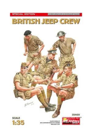 Uitverkoop British Jeep Crew. Special Edition Figuren