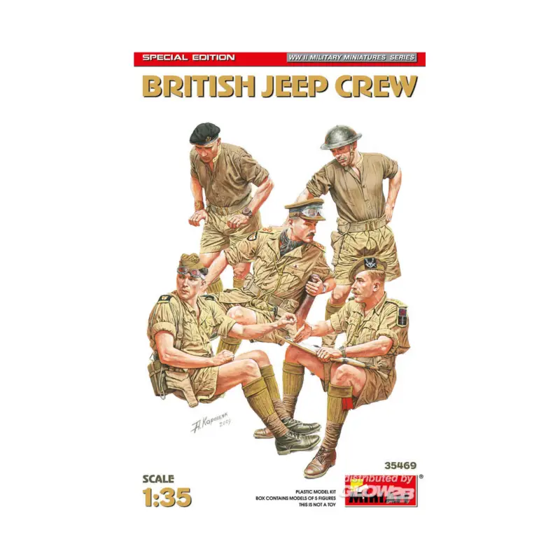 Uitverkoop British Jeep Crew. Special Edition Figuren