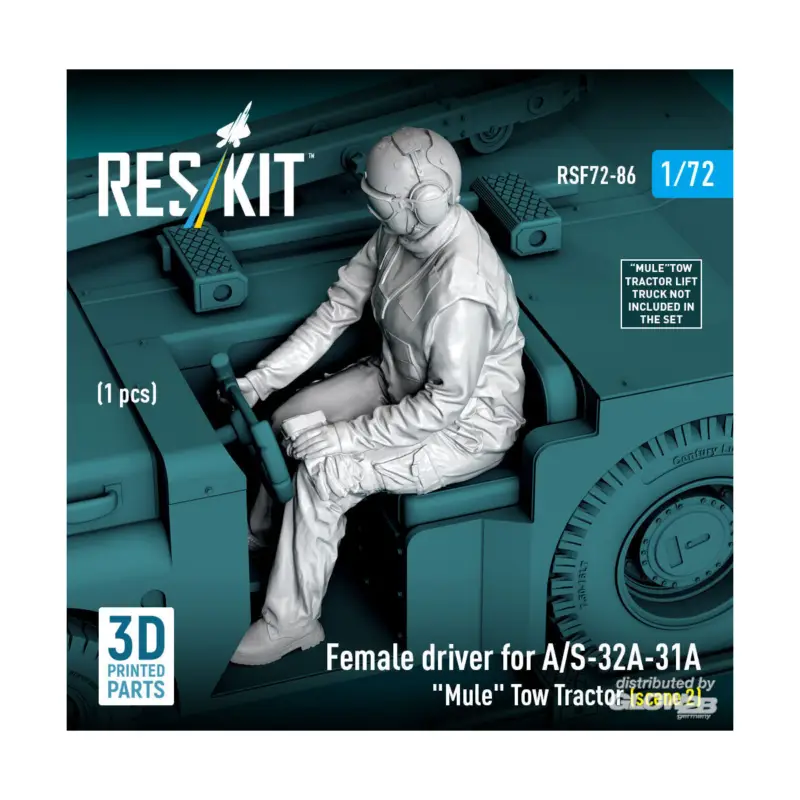 Exclusieve Aanbieding Female driver for A/S-32A-31A Mule Tow Tractor (scene 2) (1 pcs) (3D Printed) Figuren