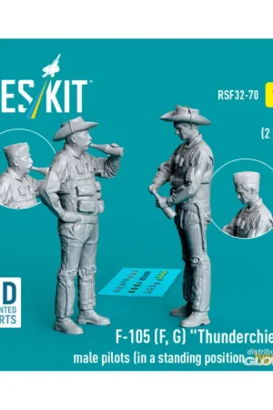 Direct Beschikbaar F-105 (F, G) Thunderchief male pilots (in a standing position - type 2) (2 pcs) (3D Printed)