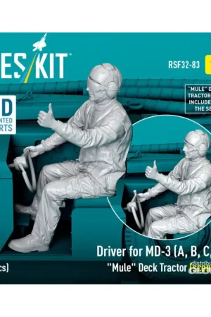 Driver for MD-3 (A, B, C, T) Mule Deck Tractor (scene 2) (1 pcs) (3D Printed) Figuren Koop Online