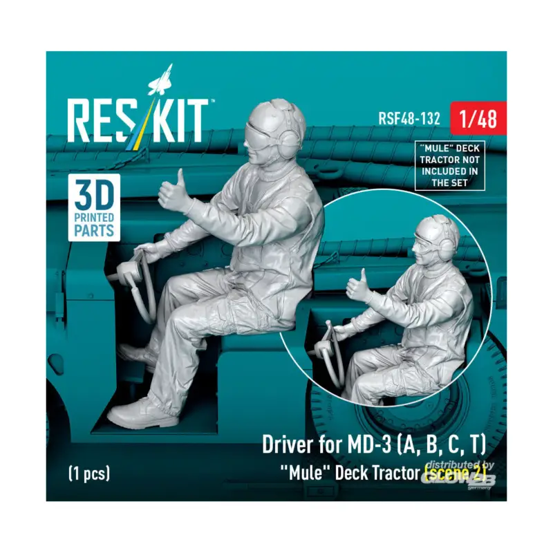 Exclusieve Aanbieding Driver for MD-3 (A, B, C, T) Mule Deck Tractor (scene 2) (1 pcs) (3D Printed) Figuren