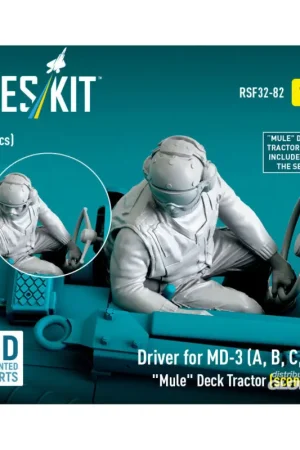 Driver for MD-3 (A, B, C, T) Mule Deck Tractor (scene 1) (1 pcs) (3D Printed) Figuren Rechtstreeks Van De Fabrikant