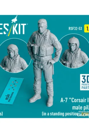 Bestel Nu A-7 Corsair II male pilot (in a standing position - type 1) (1 pcs) (3D Printed) Figuren