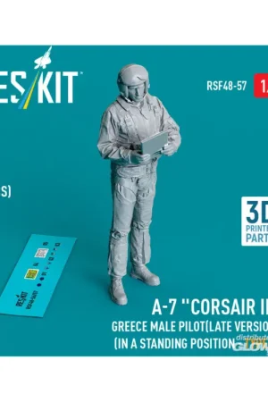 A-7 Corsair II Greece male pilot (in a standing position - type 3) (1 pcs) (3D Printed) Exclusieve Aanbieding
