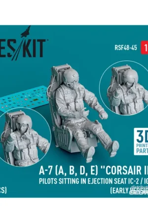 A-7 (A, B, D, E) Corsair II pilots sitting in ejection seat IC-2 / IG-2 (early version) (3D Printed) (1 pcs) Actieprijs