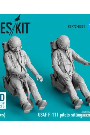 Weekendaanbieding USAF F-111 pilots sitting in seats (2 pcs) (3D Printed) Figuren