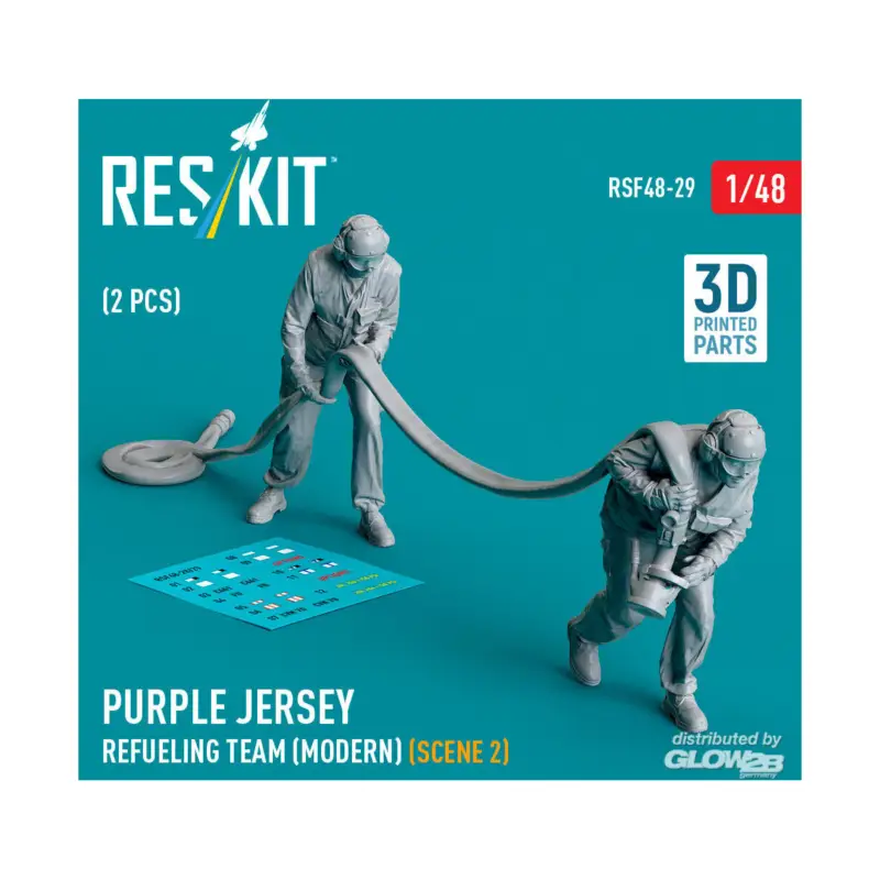 Purple jersey refueling team (modern) (scene 2) (2 pcs) (3D Printed) Figuren Hete Deal