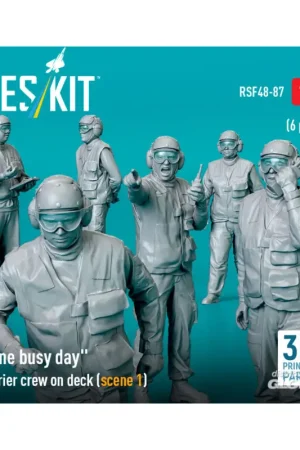 Rechtstreeks Van De Fabrikant One busy day carrier crew on deck (scene 1) (6 pcs) (3D Printed) Figuren