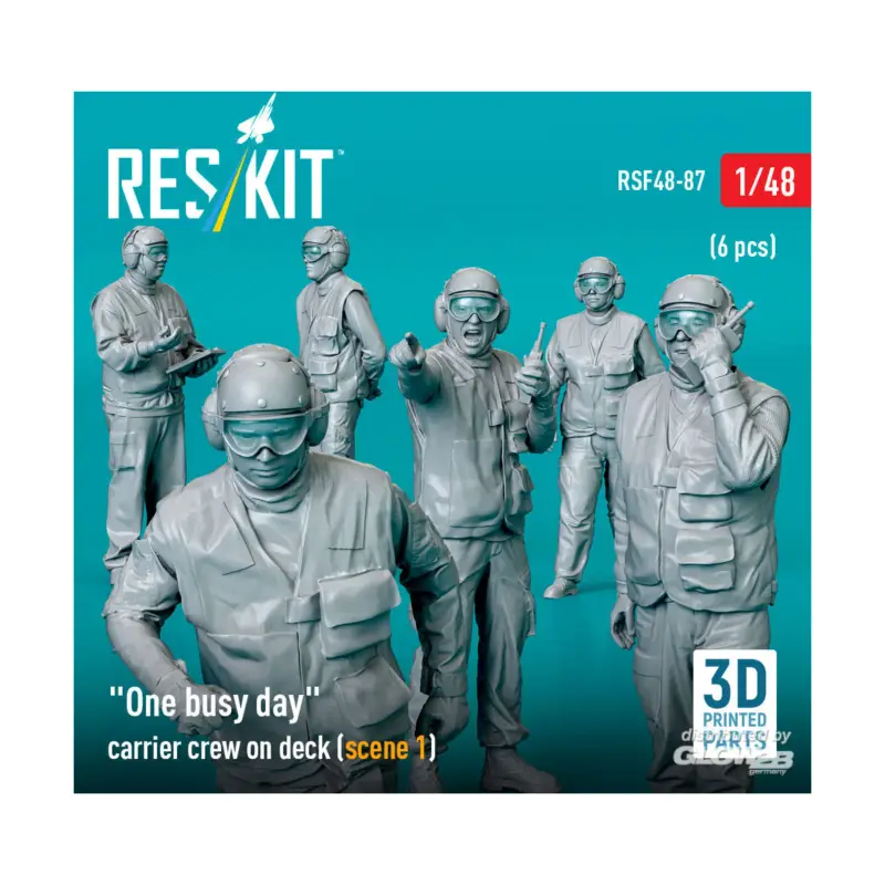 Rechtstreeks Van De Fabrikant One busy day carrier crew on deck (scene 1) (6 pcs) (3D Printed) Figuren