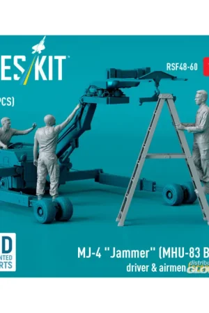 MJ-4 Jammer (MHU-83 B/E) driver & airmen (scene 1) (3 pcs) (3D Printed) Figuren Voordeelprijs