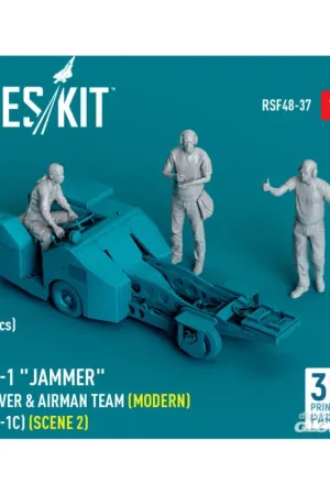 MJ-1 Jammer Driver & airman team (Modern) (MJ-1C) (scene 2) (3 pcs) (3D Printed) Figuren Exclusieve Aanbieding