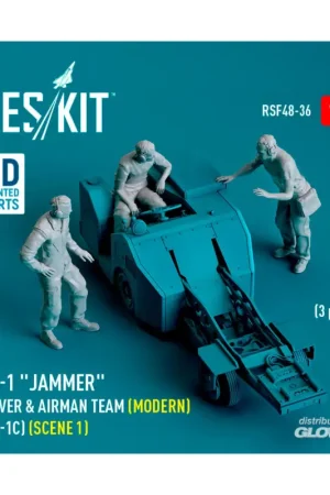 Premium MJ-1 Jammer Driver & airman team (Modern) (MJ-1C) (scene 1) (3 pcs) (3D Printed) Figuren