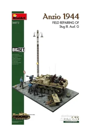 Favoriet Anzio 1944. Field Repairing of Stug III. Ausf. G. Big Set