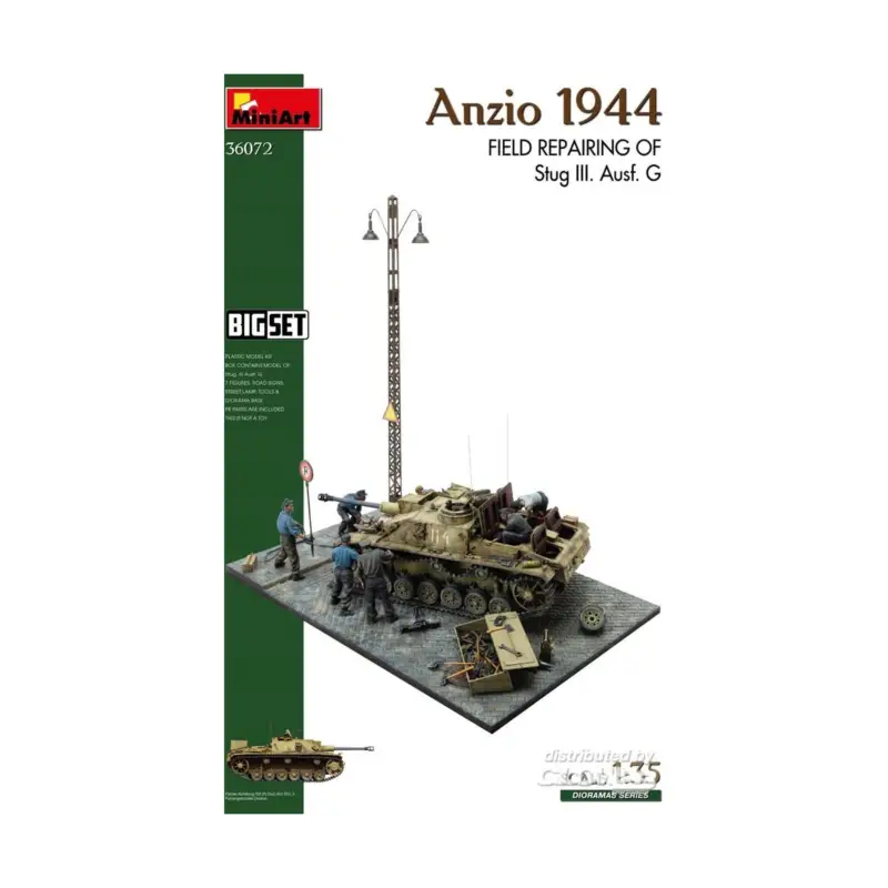 Favoriet Anzio 1944. Field Repairing of Stug III. Ausf. G. Big Set