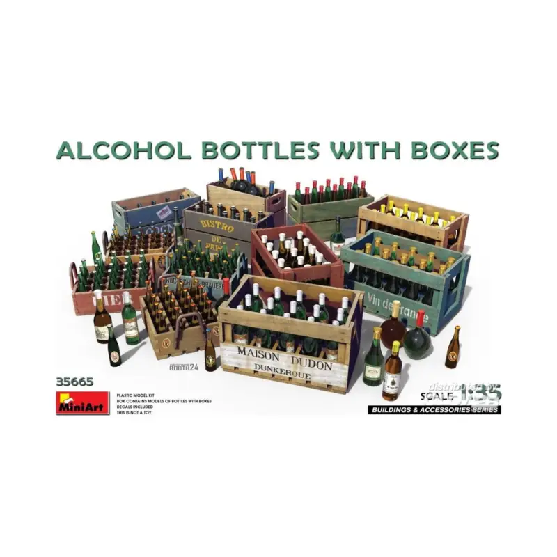 Alcohol Bottles w/Boxes Shop Nu
