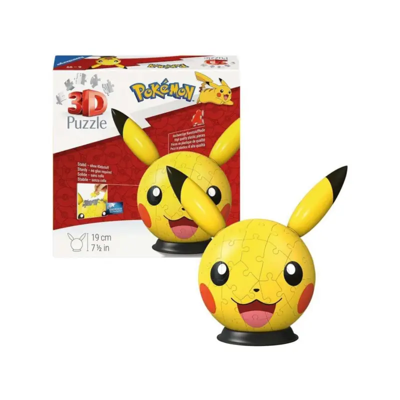 POKEMON - 3D Puzzle 72p - Pikachu Puzzel Merkproduct