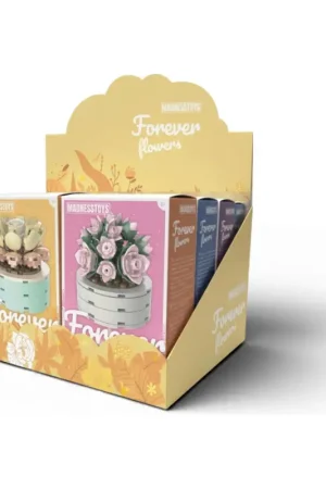 Populair FOREVER FLOWERS - Succulent Bricks - Display 12pcs