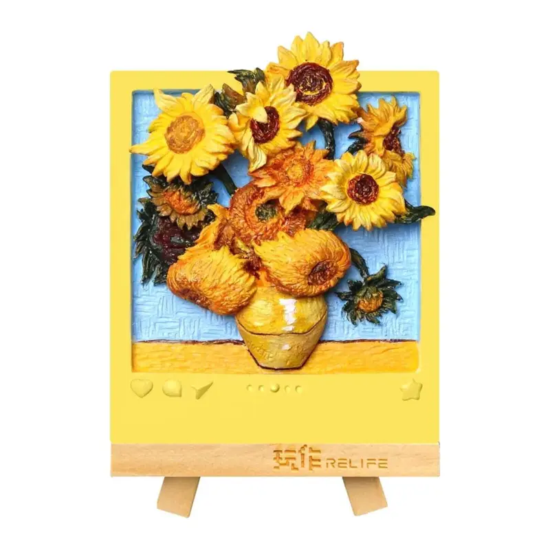 DIY MAGNET - Sunflowers - DIY 3D Paintable Magnet Shop Nu