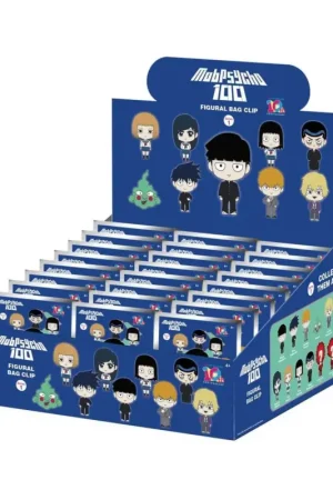 Populair Mob Psycho 100 3D PVC Keychains Series 1 Blind Bag Display (24)
