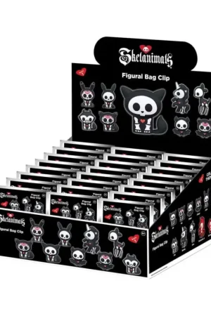 Op = Op Skelanimals 3D PVC Keychains Series 1 Blind Bag Display (24)