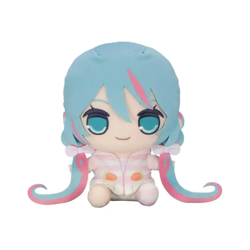 Nu Kopen Hatsune Miku Kyurumaru Big plush Rabbit Ear Hood Pajama 28 cm