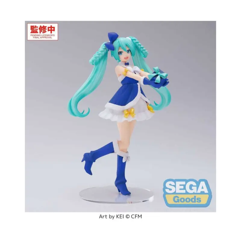 Nieuw Character Vocal Series 01: Hatsune Miku High Premium PVC Figure Hatsune Miku Sapphire Christmas Ver. 21cm