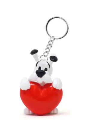 Seizoensaanbieding Asterix Dogmatix Red Heart Keychain