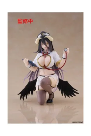 Seizoensaanbieding OVERLORD - Albedo "Nurse" - Desktop Cute Statuette 13cm Figuurtje