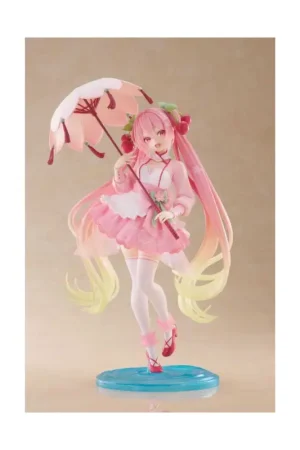 HATSUNE MIKU - Sakura Miku "Sakura Dress" - AMP+ Statuette 21cm Figuurtje Op = Op