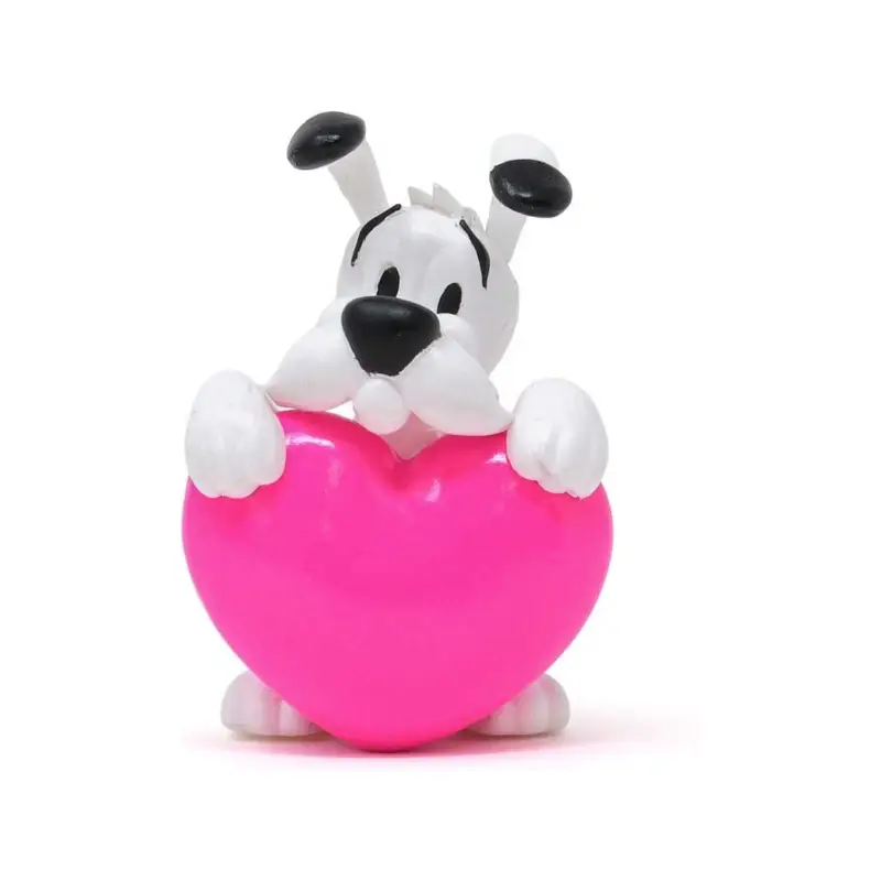 Must-Have Asterix PVC Figure Idéfix Pink Heart 4.5 cm Figuurtje
