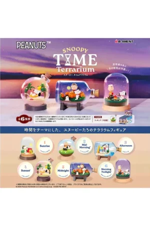 Snoopy Rement Terrarium Time Asst 6pcs Figuurtje Premium