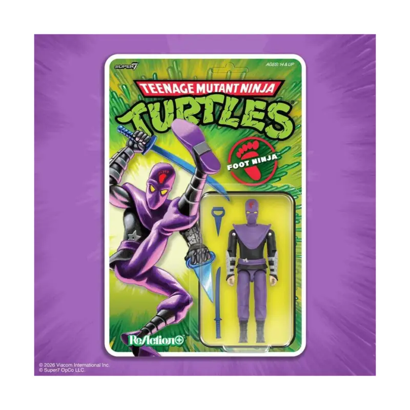 Teenage Mutant Ninja Turtles ReAction+ figure Wave 01 Foot Ninja Action figure Snelle Levering